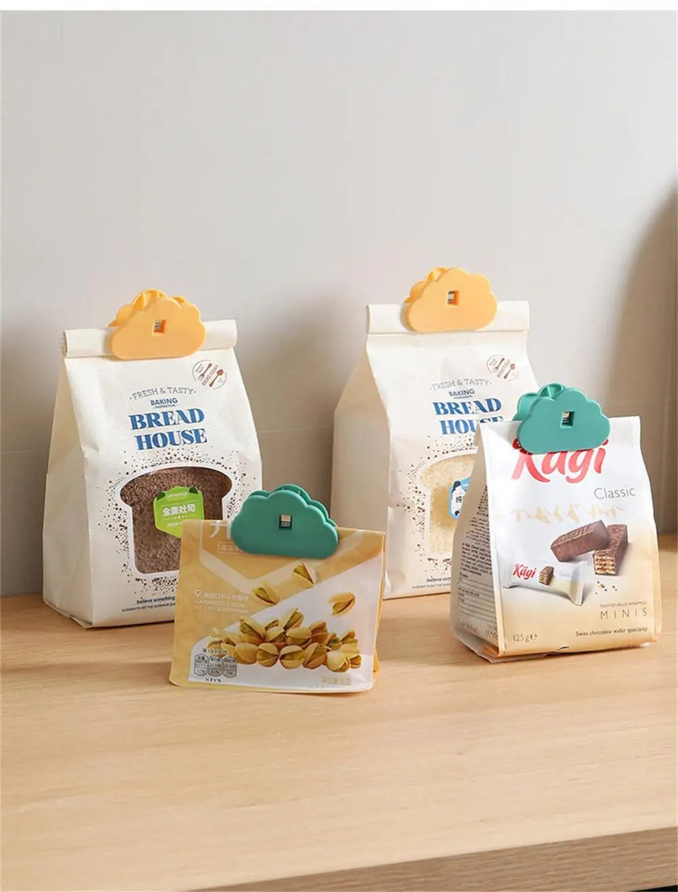 Creative Cloud Shape Food Sealing Clip, Bag Clips For Food Storage, Food Bag Clamp Sealing Clip Creative Cloud Shape Food Sealing Clip, Bag Clips For Food Storage, Food Bag Clamp Sealing Clip